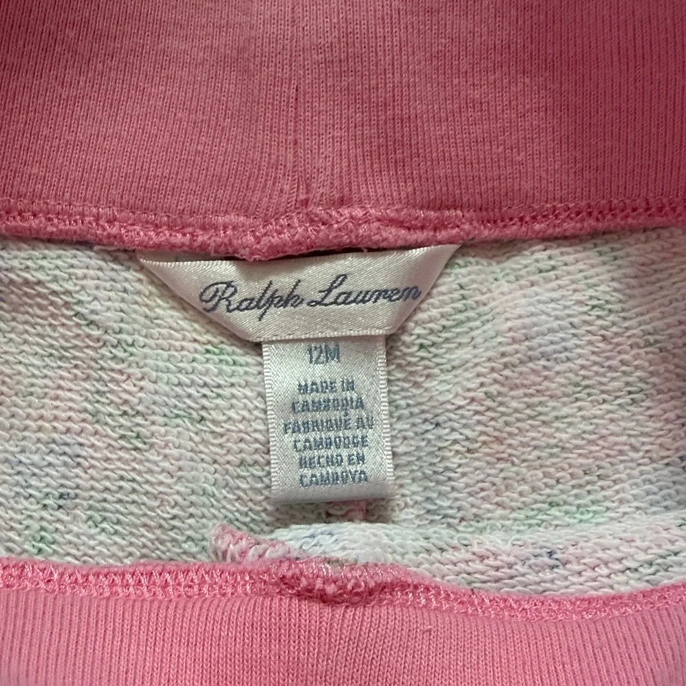 Ralph Lauren Baby Cotton Blend Floral Jogger Sweatpants size 12 mos